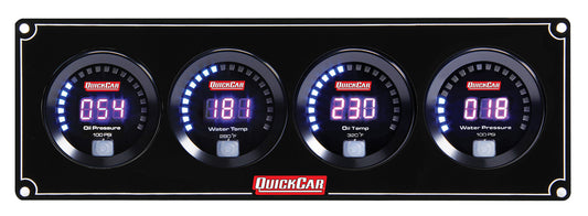 Quickcar Racing Products QRP67-4023 Digital 4 Gauge Panel OP/WT/OT/WP