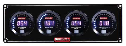 Quickcar Racing Products QRP67-4028 Digital 4 Gauge Panel OP/WT/FP100/WP
