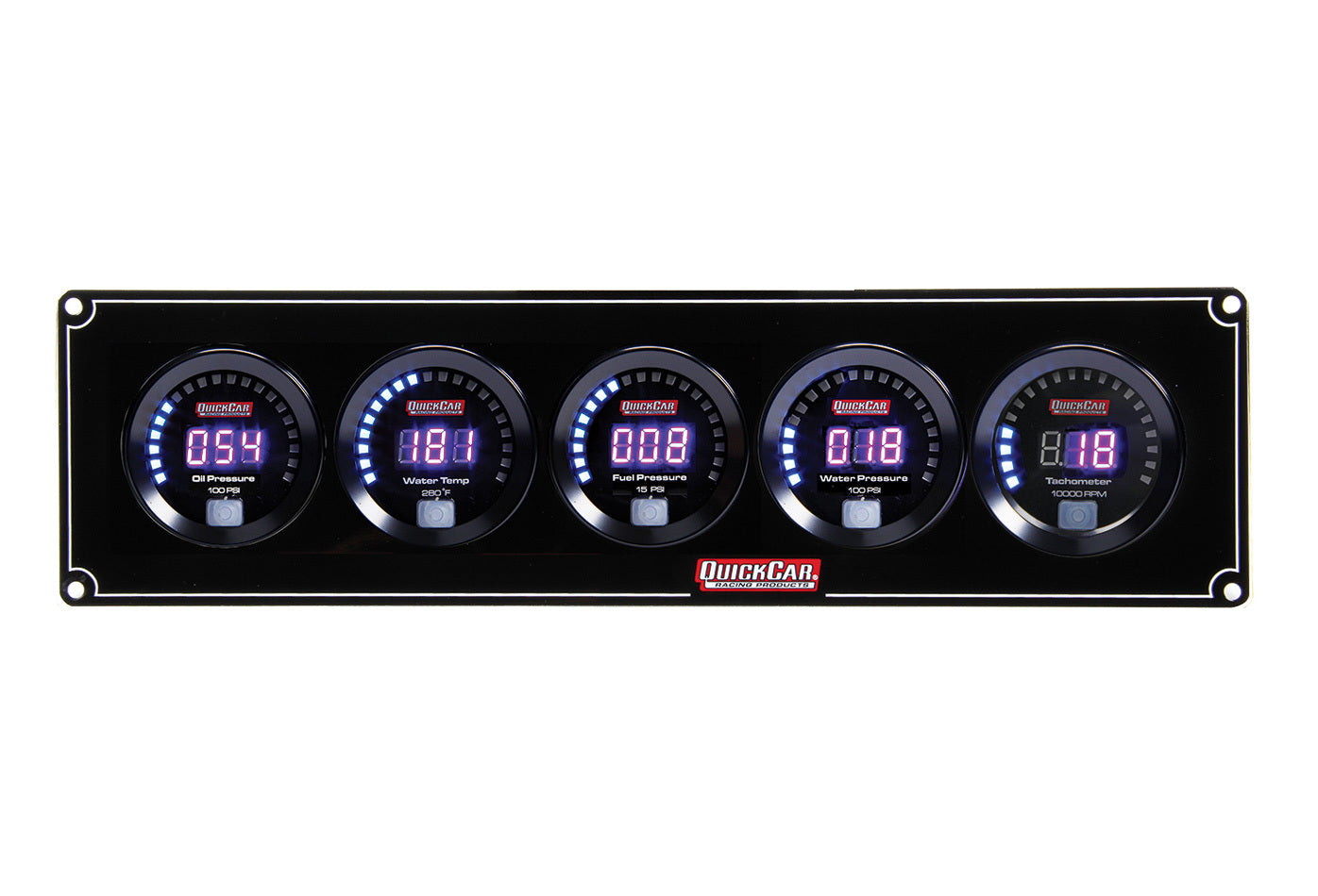Quickcar Racing Products QRP67-4056 Digital 4-1 Gauge Panel OP/WT/FP/WP w/Tach