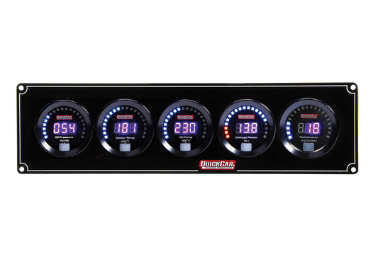 Quickcar Racing Products QRP67-4057 Digital 4-1 Gauge Panel OP/WT/OT/Volt w/Tach