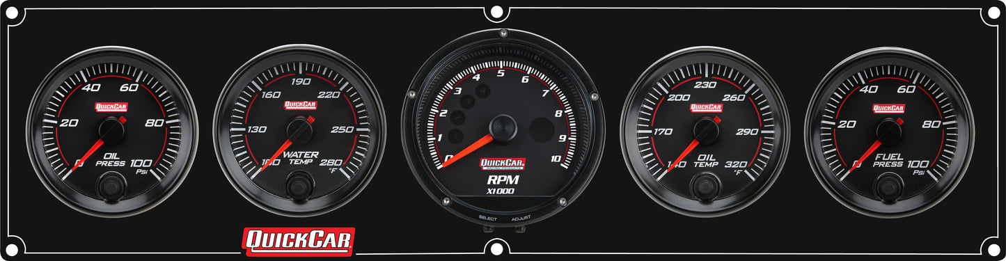 Quickcar Racing Products QRP69-4052 RedLine Panel 2-5/8in 4-1 OP/WT/OT/FP100