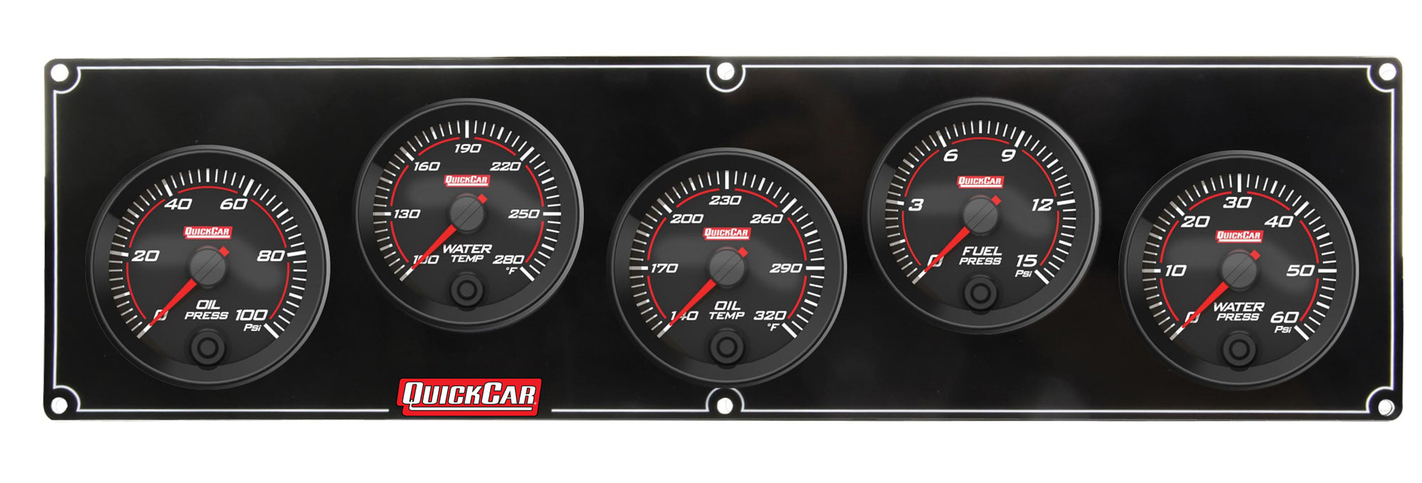 Quickcar Racing Products QRP69-5036 Redline 5 Gauge Panel OP/WT/OT/FP/WP