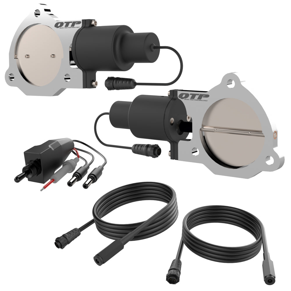 Quick Time Performance QTPQTEC70 Dual 3.5in Electric Exha ust Cutout Valves