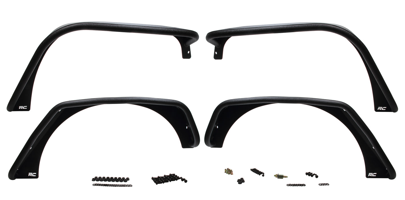 Rough Country RCS10533 07-18 Jeep Wrangler JK F ront & Rear Fender Flare