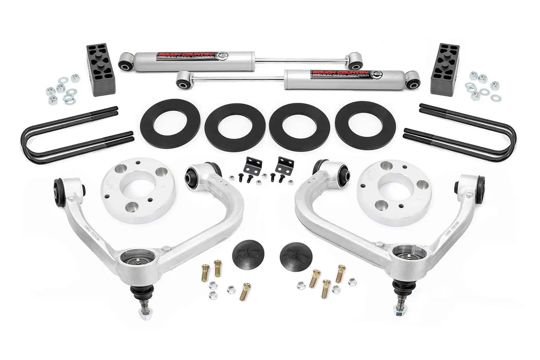 Rough Country RCS41430 3in Ford Bolt-On Arm Lift Kit 21- Ford F150