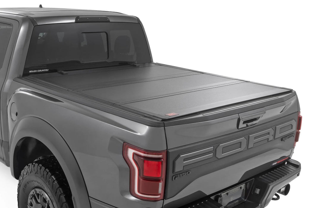 Rough Country RCS49221550 Hard Tri-Fold Flip Up Bed Cover