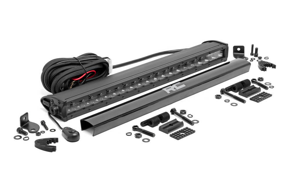 Rough Country RCS70720BL 20 Inch Black Series LED Light Bar | Single Row