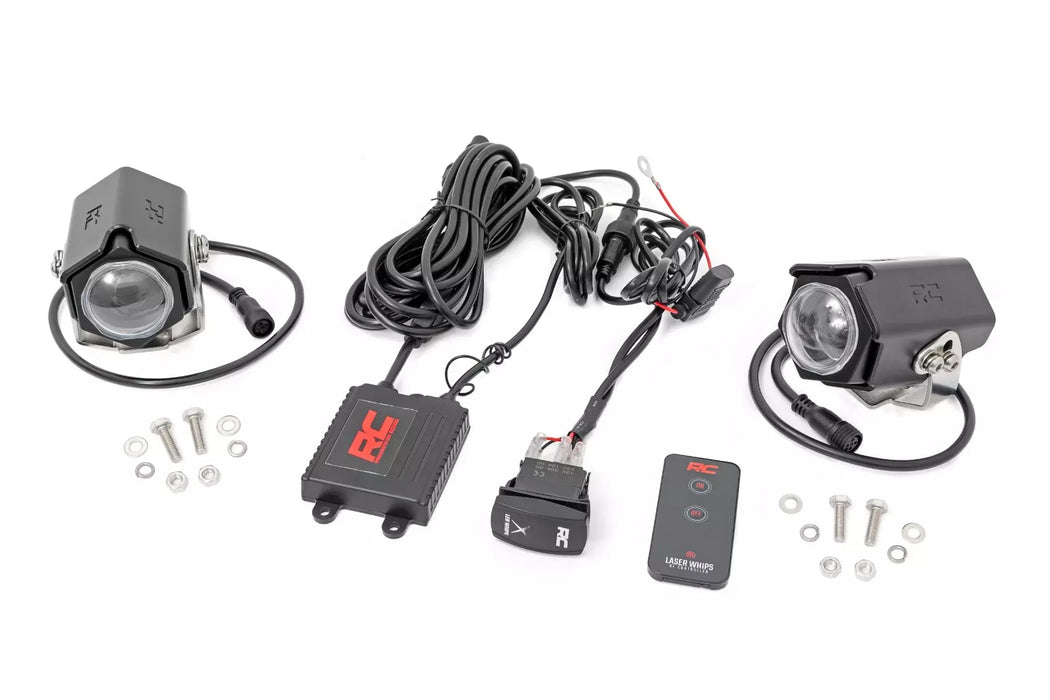 Rough Country RCS78870 Laser Whip Light Kit RGBW Pair
