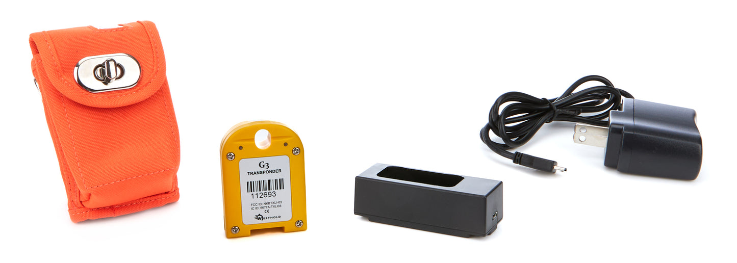 Raceceiver RCVG3XRECHGPK Transponder Package G3 w/mnt Pouch & Charger