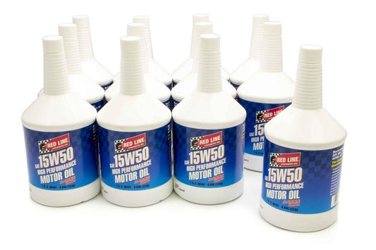 Redline Oil RED11524 15w50 Motor Oil Case 12 x 1qt