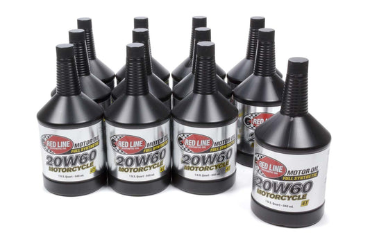 Redline Oil RED12624 20W60 Motorcycle Oil Case/12