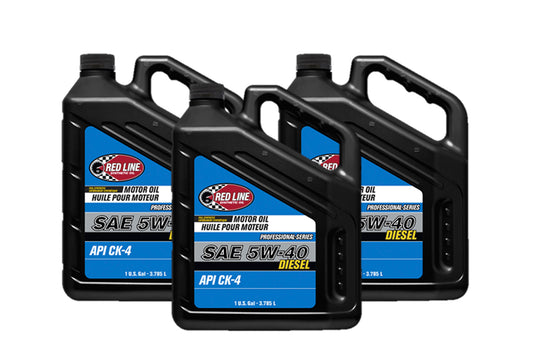 Redline Oil RED12735 Pro-Series 5w40 Oil Case 3 x 1 Gal. Bottle Diesel