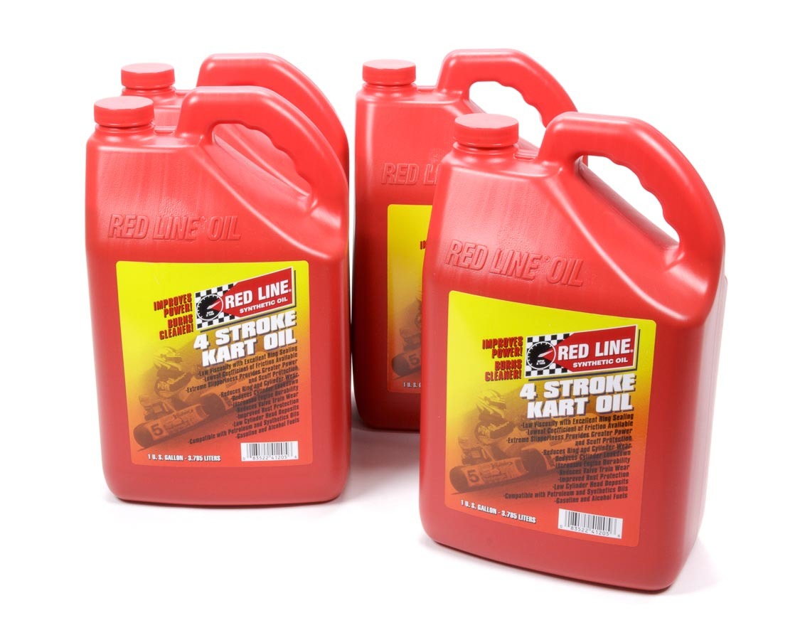 Redline Oil RED41225 4 Cycle Kart Oil Case 4x1 Gallon