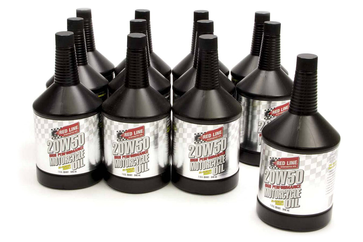 Redline Oil RED42524 20W50 Motorcycle Oil Case/12