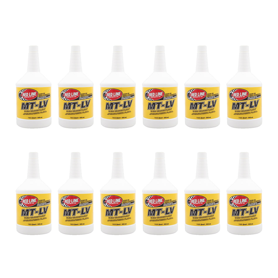 Redline Oil RED50624 MT-LV GL-4 Gear Oil Case 12 x 1 Quart