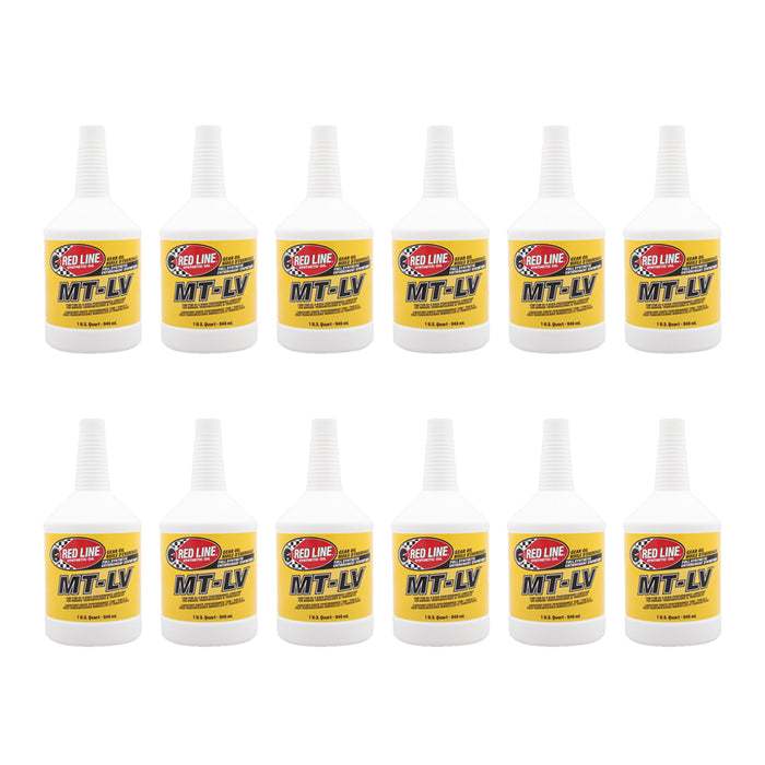 Redline Oil RED50624 MT-LV GL-4 Gear Oil Case 12 x 1 Quart