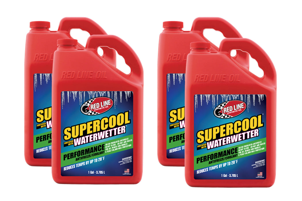 Redline Oil RED81255 Supercool Performance Coolant Case 4x1 Gallon