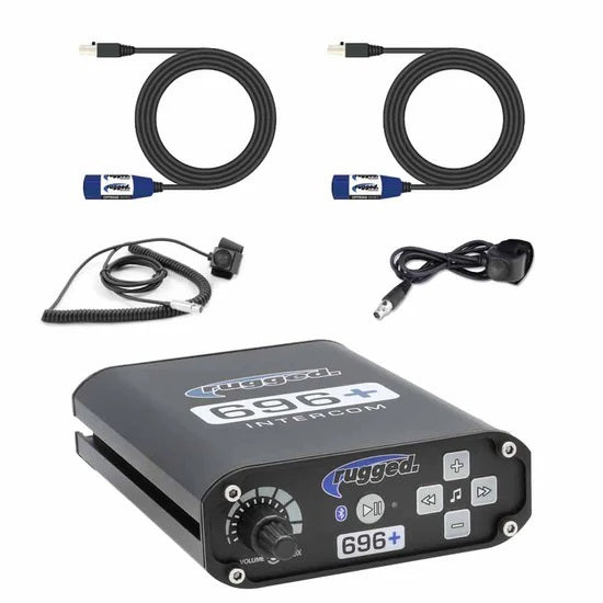 Rugged Radios RGR696PLUS-2P Intercom System 2 Person W/ Bluetooth Music