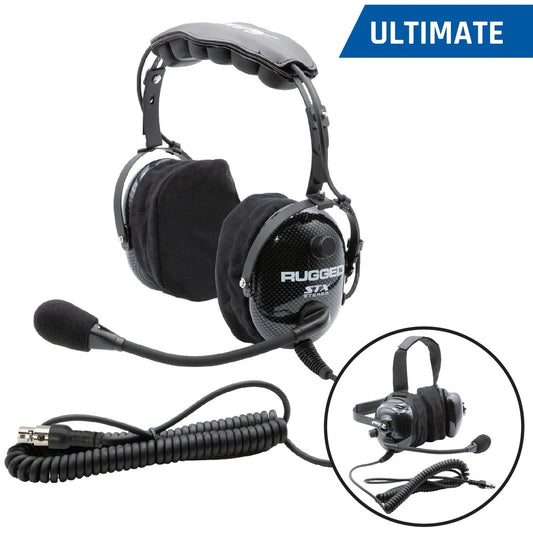 Rugged Radios RGRH22-STX Headset Over The Head Ultimate Offroad Plug