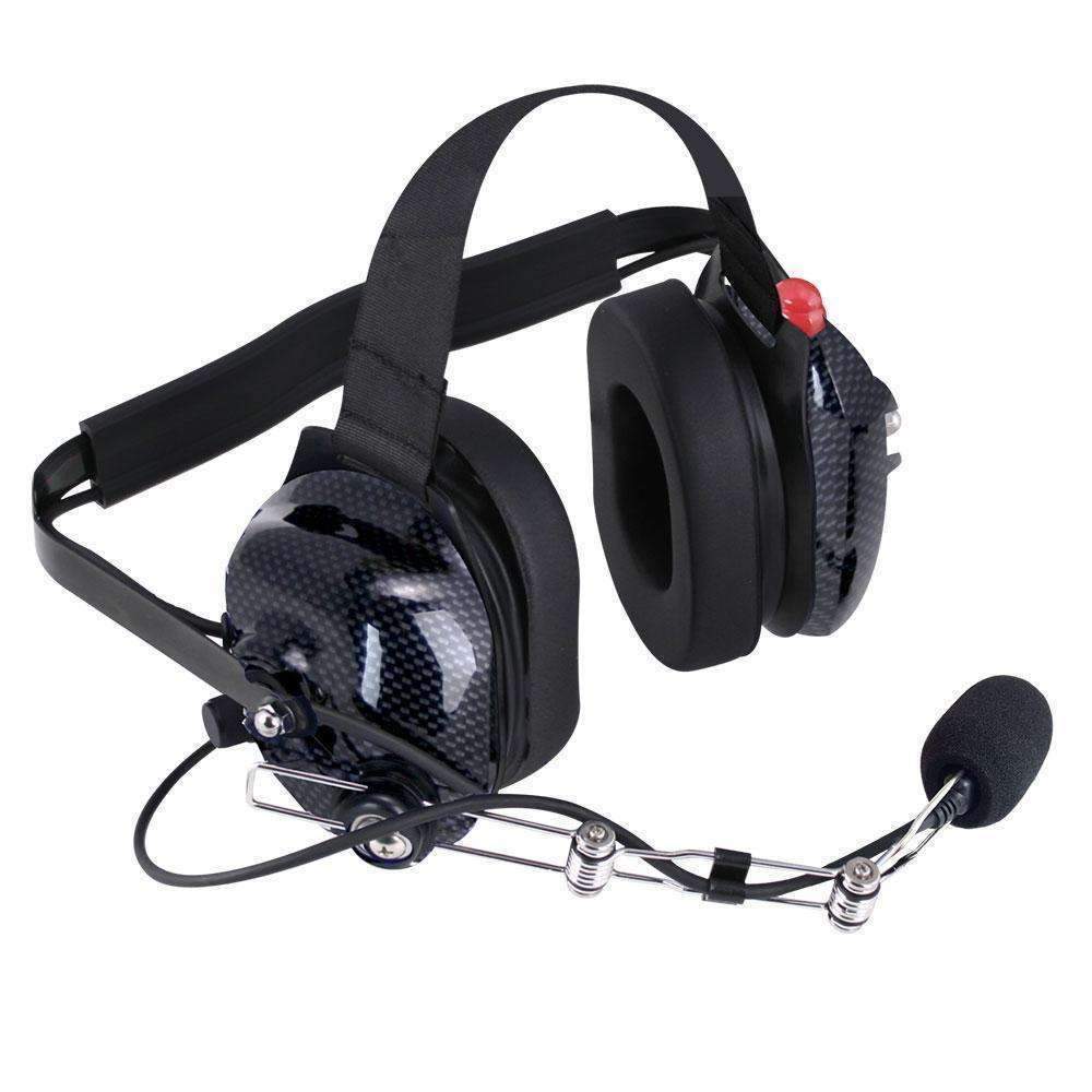 Rugged Radios RGRH42-CF Headset Behind The Head H42 2-Way Black CF