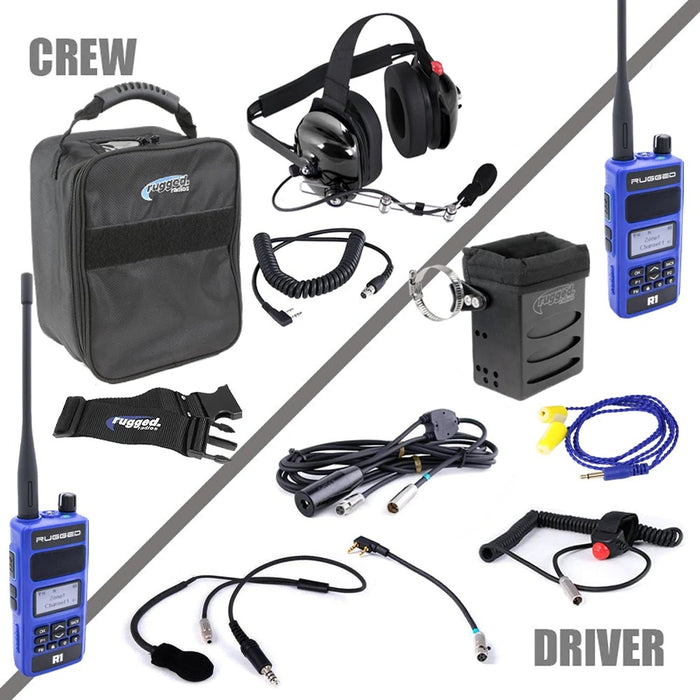Rugged Radios RGRIMSA-R1 Radio System Complete Team IMSA R1 UHF / VHF