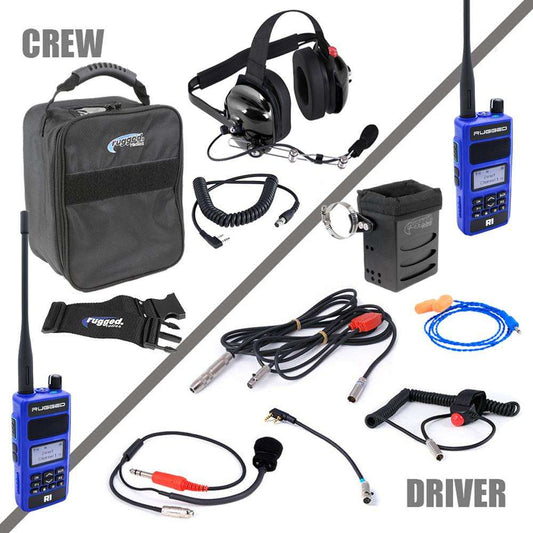 Rugged Radios RGRNASCAR-R1 Radio System Complete Team NASCAR R1 UHF/VHF