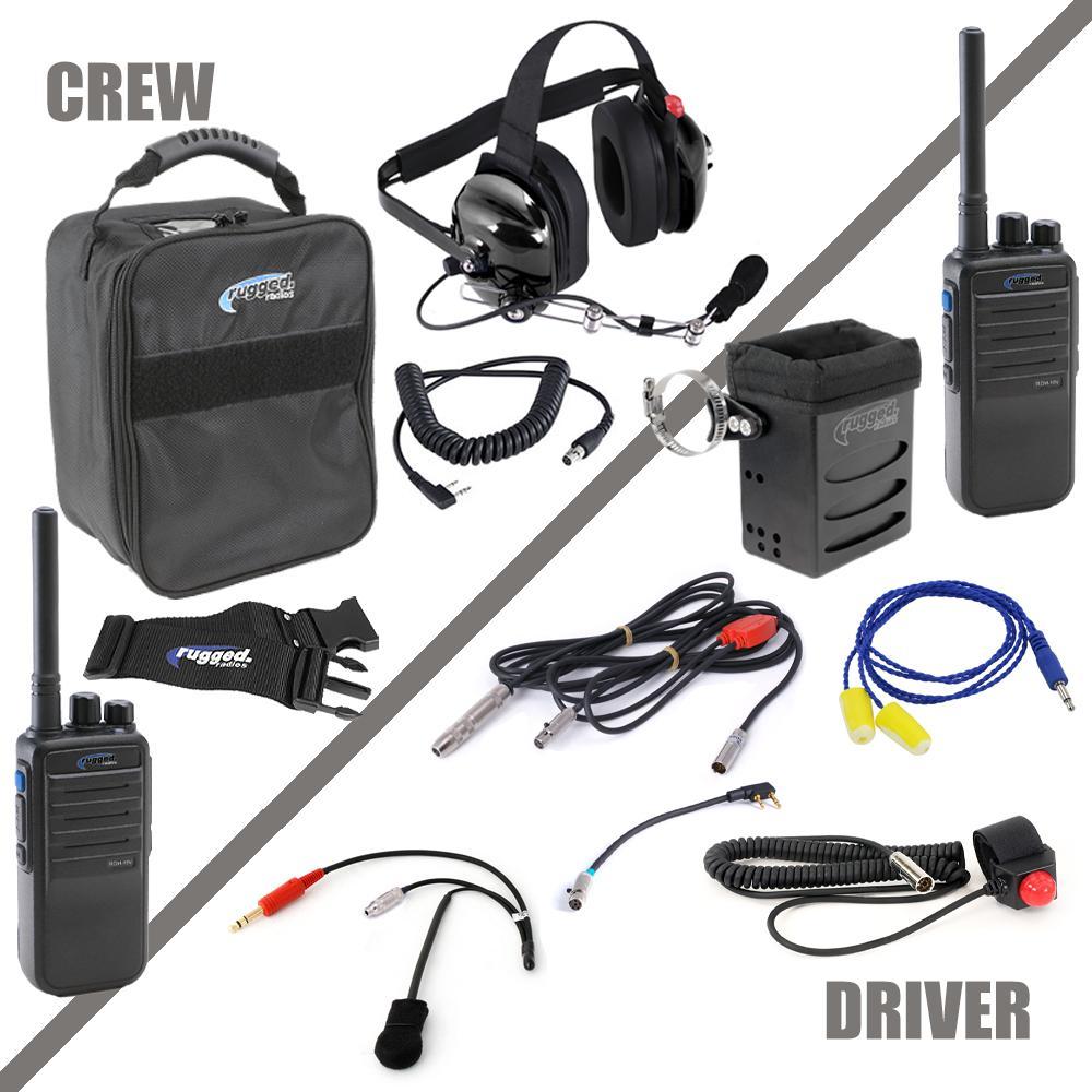 Rugged Radios RGRNASCAR-RDH-U Radio System Complete Team NASCAR 3C Digital