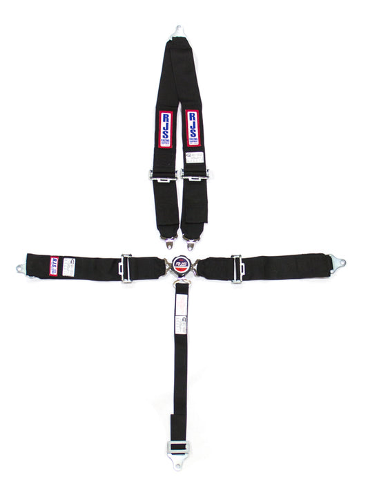Rjs Safety RJS1029301 5 PT Harness System Q/R BK Roll Bar 2inSub