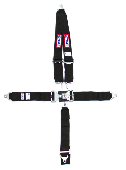 Rjs Safety RJS1126201 5-PT Harness System BK Roll bar MT 3IN Sub