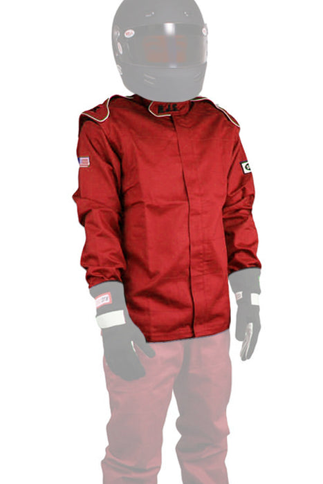 Rjs Safety RJS200400406 Jacket Red X-Large SFI-1 FR Cotton