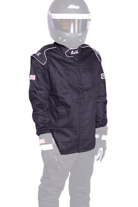 Rjs Safety RJS200430107 Jacket Black XX-Large SFI-3-2A/5 FR Cotton