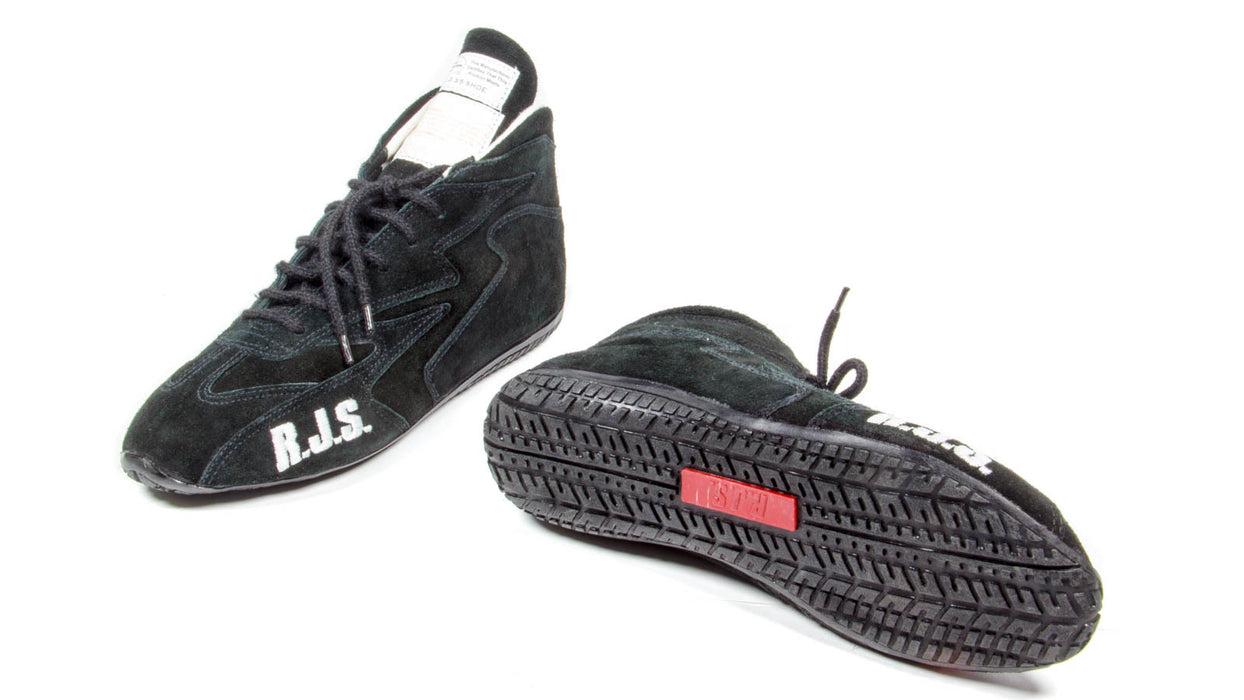 Rjs Safety RJS500020154 Redline Shoe Mid-Top Black Size 8 SFI-5