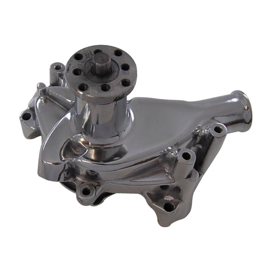 Racing Power Co-packaged RPCR3951C SB Chevy Aluminum Water Pump Long- Chrome