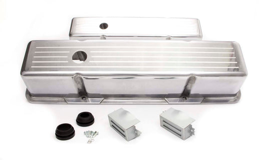 Racing Power Co-packaged RPCR6130 SBC Alum Tall V/C Ball Milled Polished