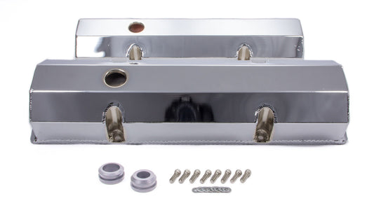 Racing Power Co-packaged RPCR6145C SBC Alum Fabricated Tall V/C Chrome