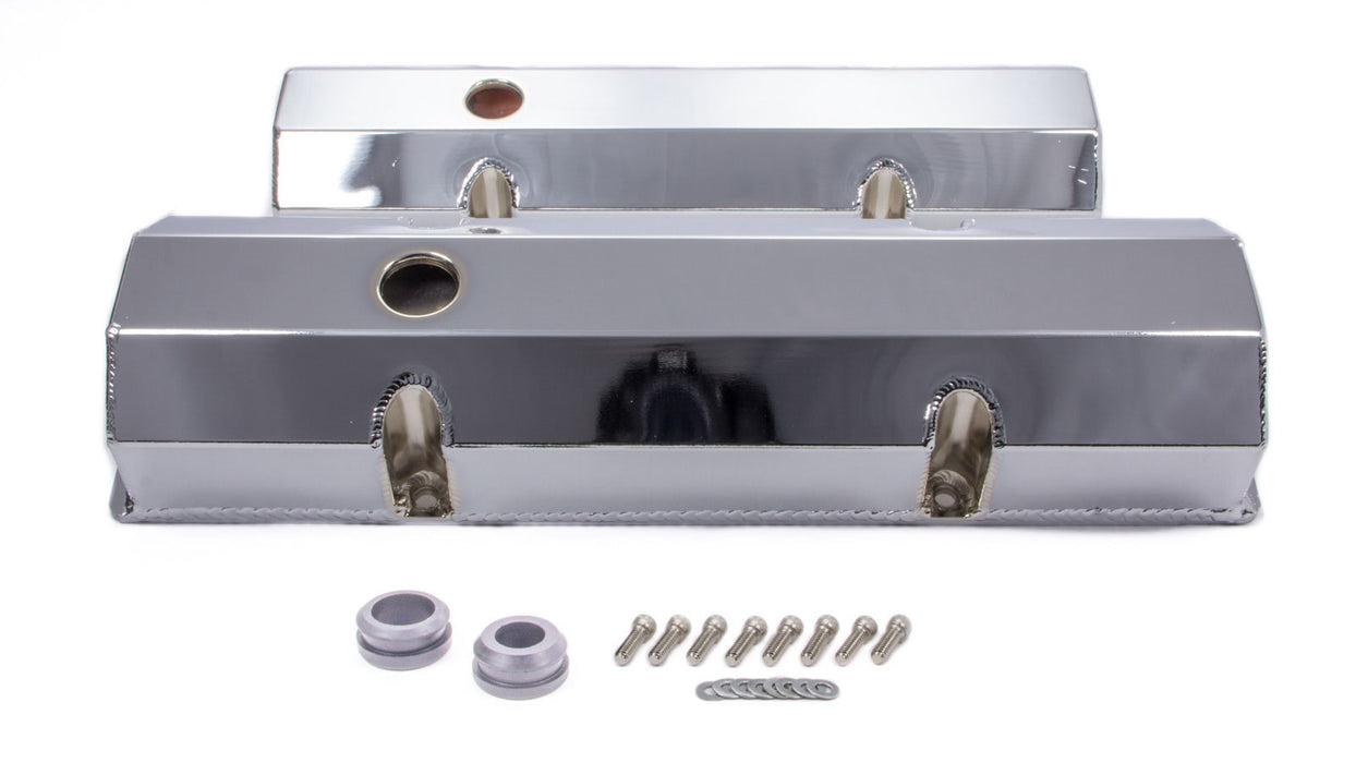 Racing Power Co-packaged RPCR6145C SBC Alum Fabricated Tall V/C Chrome