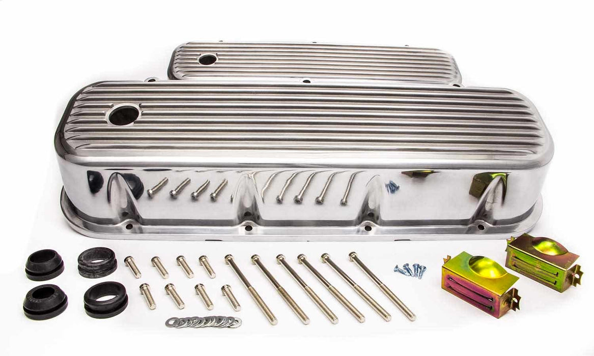 Racing Power Co-packaged RPCR6280 BBC Alum Finned Tall V/C Polished