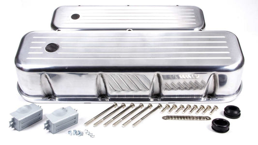 Racing Power Co-packaged RPCR6330 BBC Alum Tall V/C Ball Milled Polished