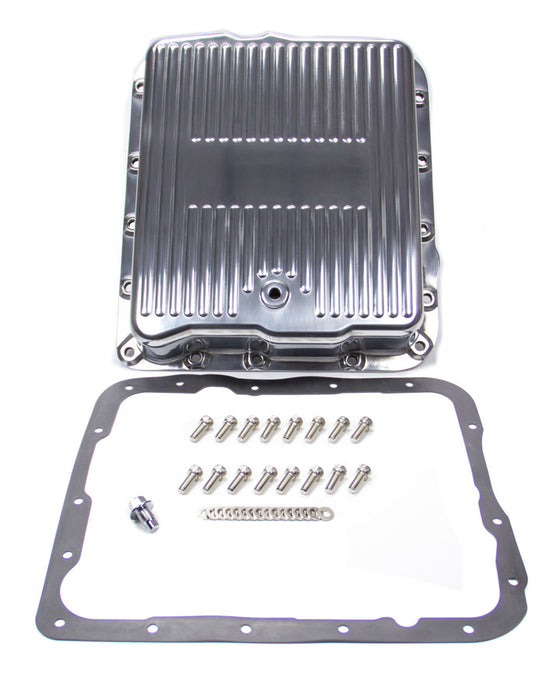 Racing Power Co-packaged RPCR8493 GM 700R4 4L60 Alum Trans Pan Polished