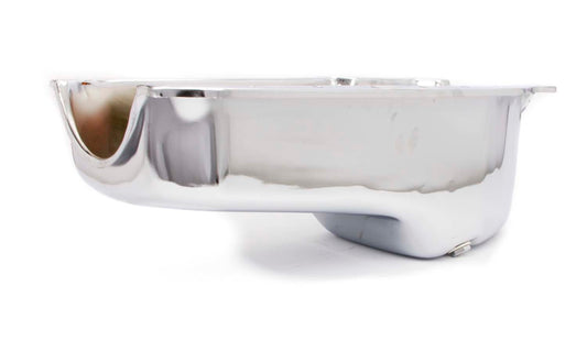 Racing Power Co-packaged RPCR9414 86- SBC Steel Stock Oil Pan Chrome