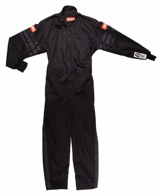 Racequip RQP1959996 Black Suit Single Layer Kids X-Large Black Trim