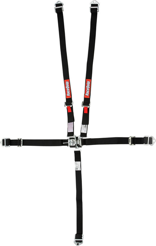 Racequip RQP709009 5pt Harness Set Jr LL BK