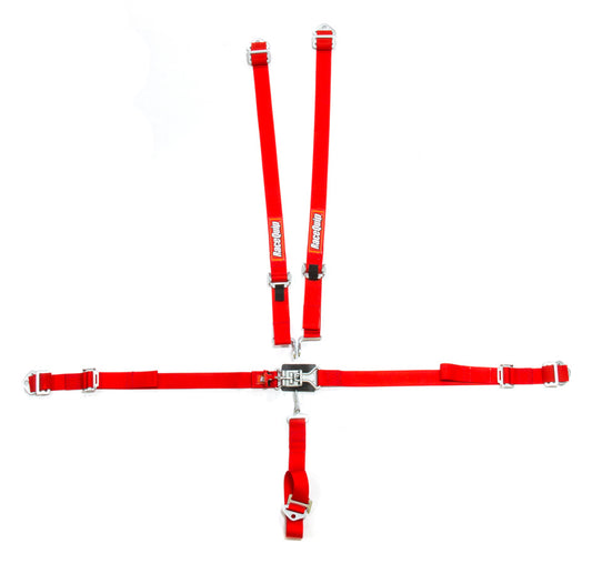 Racequip RQP709019 5pt Harness Set Jr LL Red