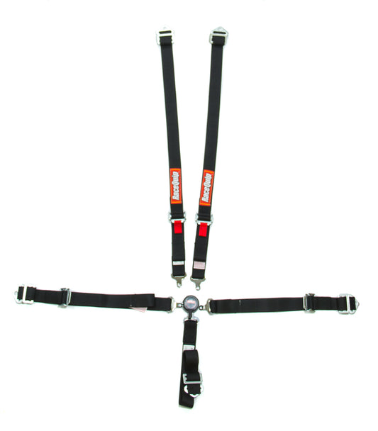 Racequip RQP739009 5pt Harness Set Camlock Jr Black
