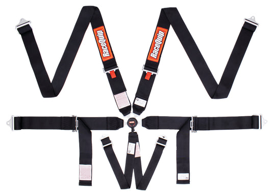 Racequip RQP744004 6pt Harness Camlock SFI P/U Sportsman Black