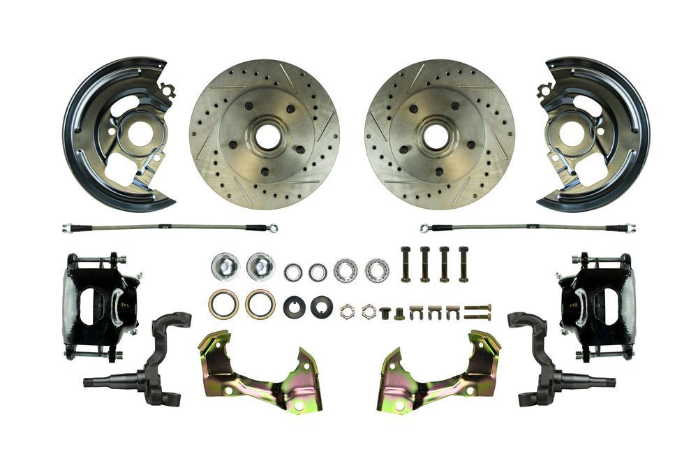 Right Stuff Detailing RSDAFXWK01CS Disc Brake Conv. Drill/ Slot Blk PC & SS Hoses