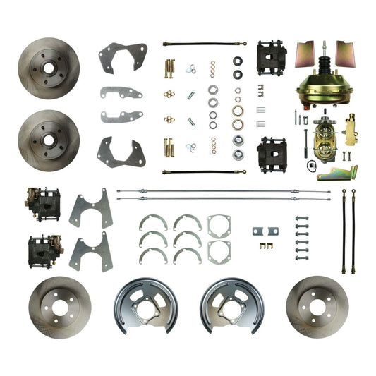 Right Stuff Detailing RSDFSC654DCC 65 - 68 Full Size Chevy Brake Conversion Kit