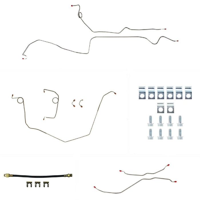 Right Stuff Detailing RSDFSP69H4 69 Camaro Complete Brake Line Kit Stainless