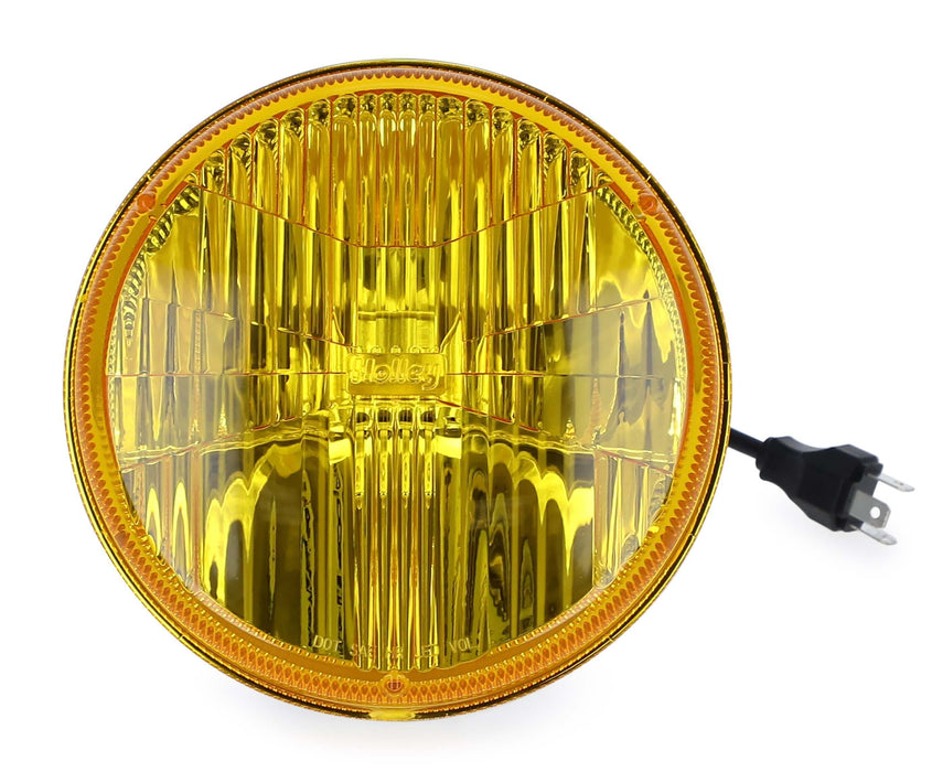 Holley Retrobright RTBLFRB115 Headlight LED Sealed 7in Round Yellow Each