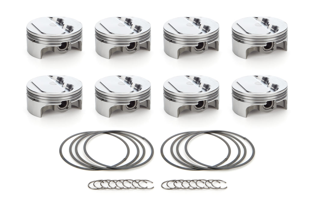 Race Tec Pistons RTP1000239 SBC Dome Piston Set 4.155 Bore -0.8cc